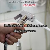 Vòi xịt vệ sinh đồng thau sáng bóng cực bền KAG-KV06