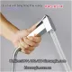 Vòi xịt vệ sinh đồng thau sáng bóng cực bền thân vuông KAG-KV14