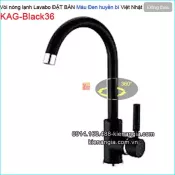 Vòi chậu lavabo Đặt bàn màu đen KAG-Black36