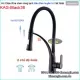 Vòi bếp rút dây nóng lạnh đồng đúc màu đen KAG-Black38