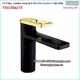Vòi chậu lavabo màu đen vàng nóng lạnh KAG-Black16