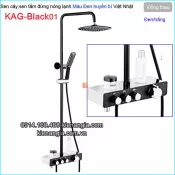 Sen tắm đứng màu đen huyền bí nóng lạnh KAG-Black01