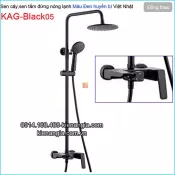 Sen tắm đứng màu đen huyền bí nóng lạnh KAG-Black05