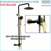 Sen cây đứng màu đen vàng 24K nóng lạnh ĐỘC LẠ KAG-Black09