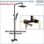 Sen cây đứng màu đen vàng 24K nóng lạnh ĐỘC LẠ KAG-Black10