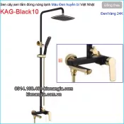 Sen cây đứng màu đen vàng 24K nóng lạnh ĐỘC LẠ KAG-Black10