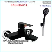 Sen tắm màu đen nóng lạnh KAG-Black14