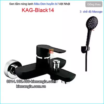 Sen tắm màu đen  nóng lạnh  KAG-Black14
