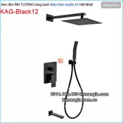 Sen tắm âm tường màu đen sang trọng KAG-Black12