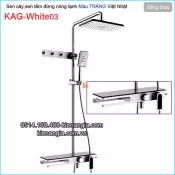 Sen cây,sen tắm đứng màu trắng hiện đại KAG-White03