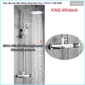Sen cây,sen tắm đứng màu trắng hiện đại KAG-White05