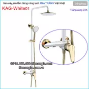 Sen cây,sen tắm đứng màu trắng hiện đại KAG-White01