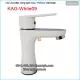 Vòi lavabo nóng lạnh màu trắng hiện đại KAG-White09
