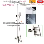 Sen cây vuông nóng lạnh inox sus304  mờ  Thailand-Proxia KAG-PR2215