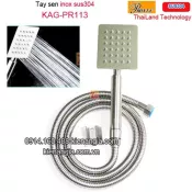 Tay sen vuông,vòi hoa sen inox sus304 Thailand-Proxia KAG-PR113