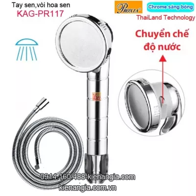 Tay sen 2 chế độ ,vòi hoa sen Thailand-Proxia KAG-PR117