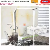 Vòi rửa chén vuông nóng lạnh Thailand-Proxia KAG-PR801V