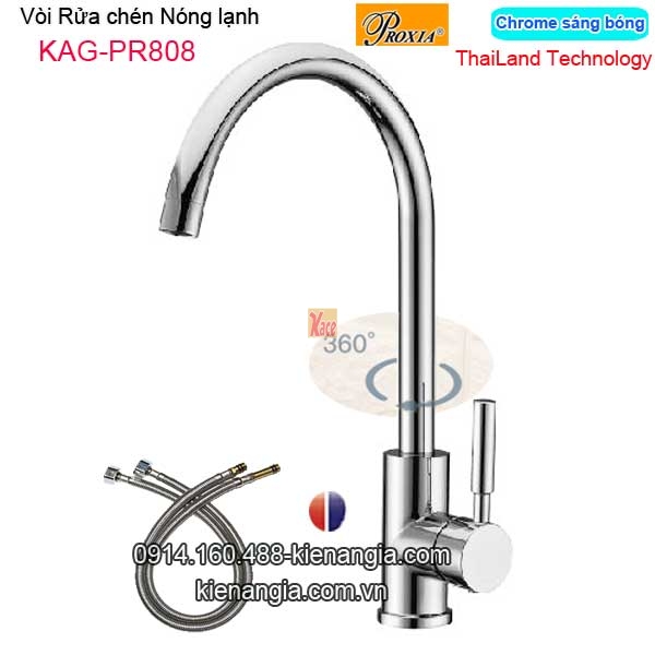 Vòi rửa chén nóng lạnh Thailand-Proxia KAG-PR808