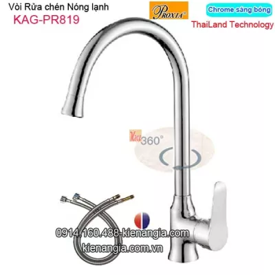 Vòi rửa chén nóng lạnh Thailand-Proxia KAG-PR819
