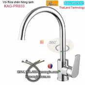 Vòi rửa chén nóng lạnh Vòi rửa chén nóng lạnh Thailand-Proxia KAG-PR833