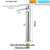 Vòi cao 30cm,vòi lavabo ĐẶT BÀN Thailand-Proxia KAG-PR500T3