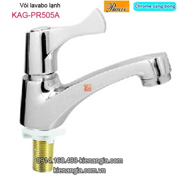 Vòi lavabo lạnh màu chrome sáng bóng Thailand-ProxiaKAG-PR505A