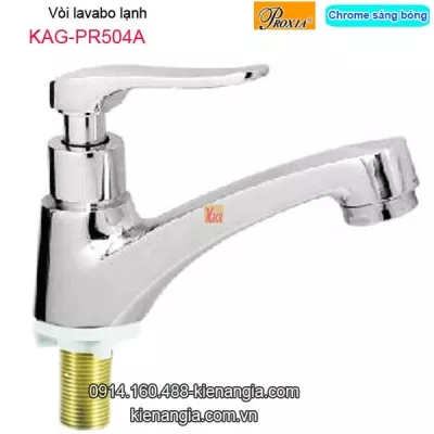Vòi lavabo lạnh màu chrome sáng bóng Thailand-ProxiaKAG-PR504A