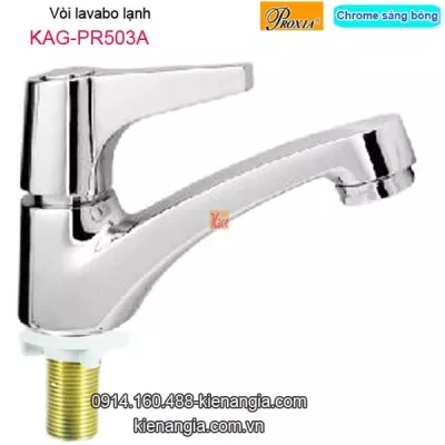 Vòi lavabo lạnh màu chrome sáng bóng Thailand-ProxiaKAG-PR503A