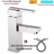 Vòi lavabo vuông nóng lạnh inox sus304 Proxia-Thailand KAG-PR404A