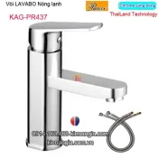 Vòi lavabo Vuông nóng lạnh Proxia-Thailand Proxia-KAG-PR437