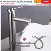 Vòi cao 30cm,vòi chậu lavabo đặt bàn inox sus304 Thailand-Proxia KAG-PR401A