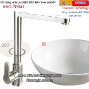 Vòi chậu nổi đặt bàn inox sus304 Thailand-Proxia KAG-PR841
