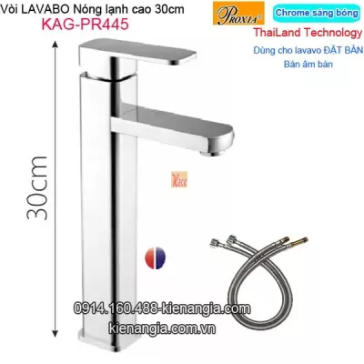 Vòi cao 30cm,vòi chậu lavabo đặt bàn Thailand-Proxia KAG-PR445