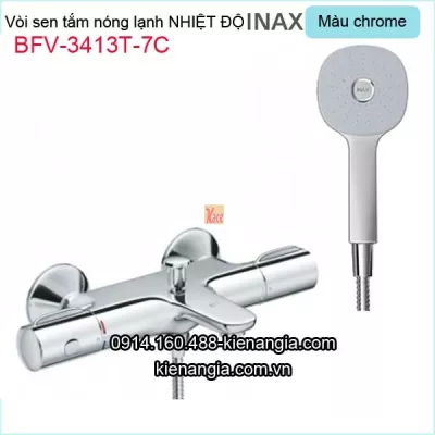 Vòi sen tắm nóng lạnh nhiệt độ  Inax-Nhật Bản cao cấp BFV-3413T-7C