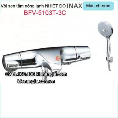 Vòi sen tắm nóng lạnh nhiệt độ  Inax-Nhật Bản cao cấp BFV-5103T-3C