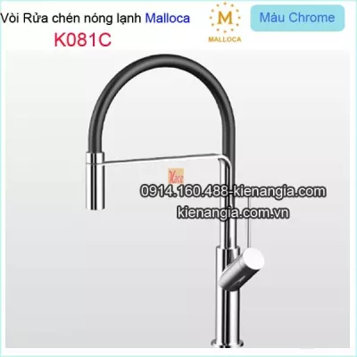 Vòi rửa chén nóng lạnh cần bẻ silicon Malloca-K081C
