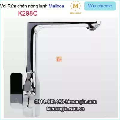 Vòi rửa chén vuông nóng lạnh Malloca-K298C
