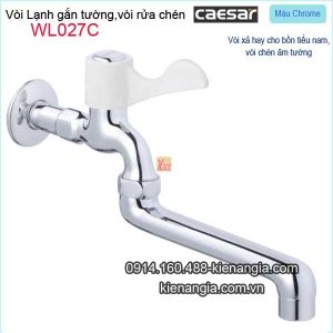 Vòi rửa chén lạnh âm tường Caesar-WL027C