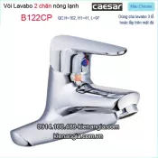 Vòi lavabo 3 lỗ,vòi 2 chân Caesar-B122CP