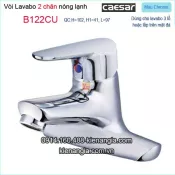 Vòi lavabo 3 lỗ,vòi 2 chân Caesar-B122CU