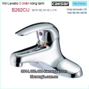 Vòi 2 chân,vòi chậu 3 lỗ Caesar-B262CU