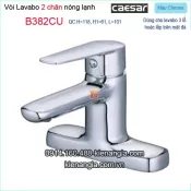 Vòi lavabo 3 lỗ,vòi 2 chân Caesar-B382CU