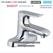 Vòi chậu 2 chân,vòi lavabo 3 lỗ Caesar-B492CP