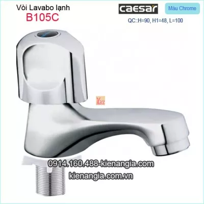 Vòi lạnh chậu lavabo tay vặn Caesar-B105C