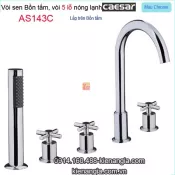 Vòi sen bồn tắm,vòi 5 lỗ bồn tắm Caesar-AS143C