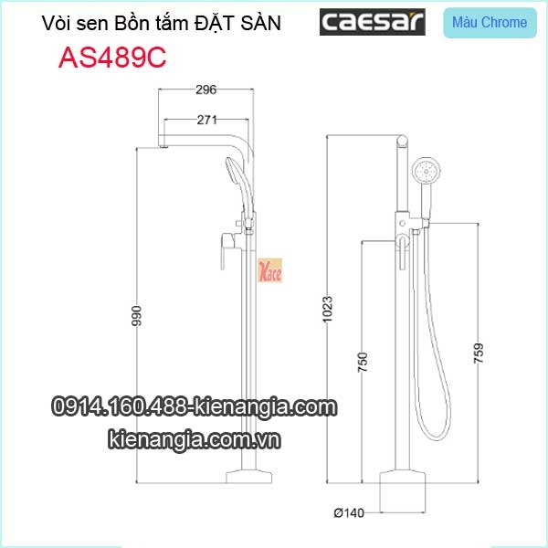 Voi-sen-bon-tam-DAT-SAN-Caesar-AS489C-TSKT