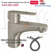 Vòi chậu lavabo nóng lạnh inox sus304 BIGGO KAG-G1268I