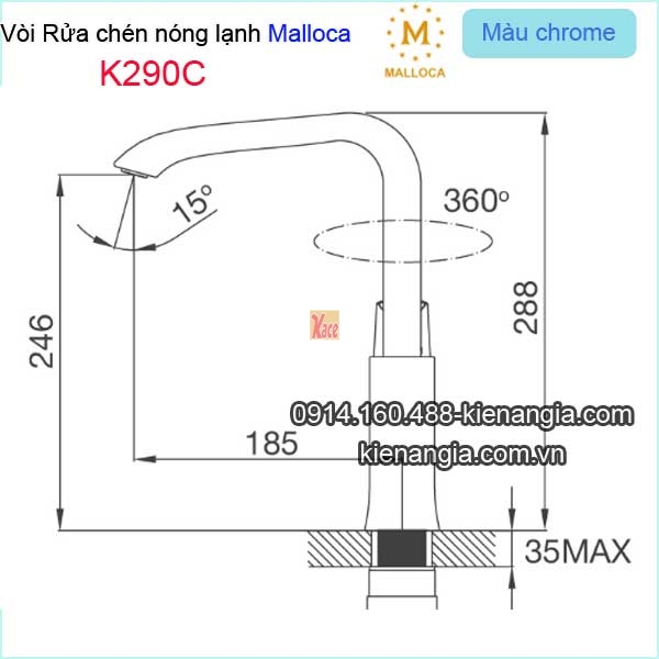 Voi-chau-rua-chen-voi-bep-nong-lanh-Malloca-K290C-TSKT