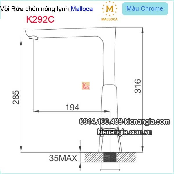 Voi-chau-rua-chen-voi-bep-nong-lanh-Malloca-K292C-TSKT