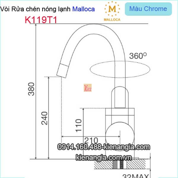 Voi-chau-rua-chen-voi-bep-nong-lanh-Malloca-K119T1-TSKT